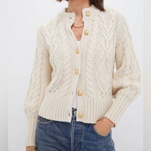 Tuckernuck | Sandstone Cotton Colette Cardigan In Sandstone
